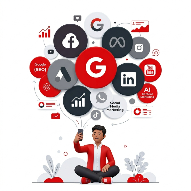 Digital Marketing Illustration